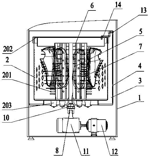 Full-automatic ultrasonic shoe washing machine