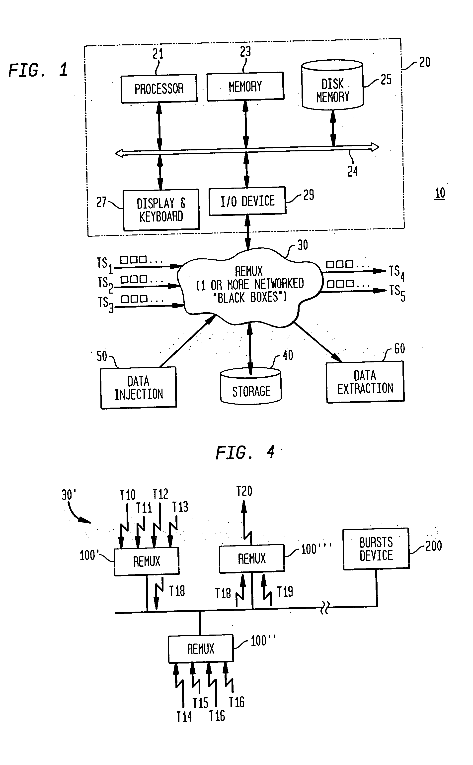 Bandwidth optimization of video program bearing transport streams