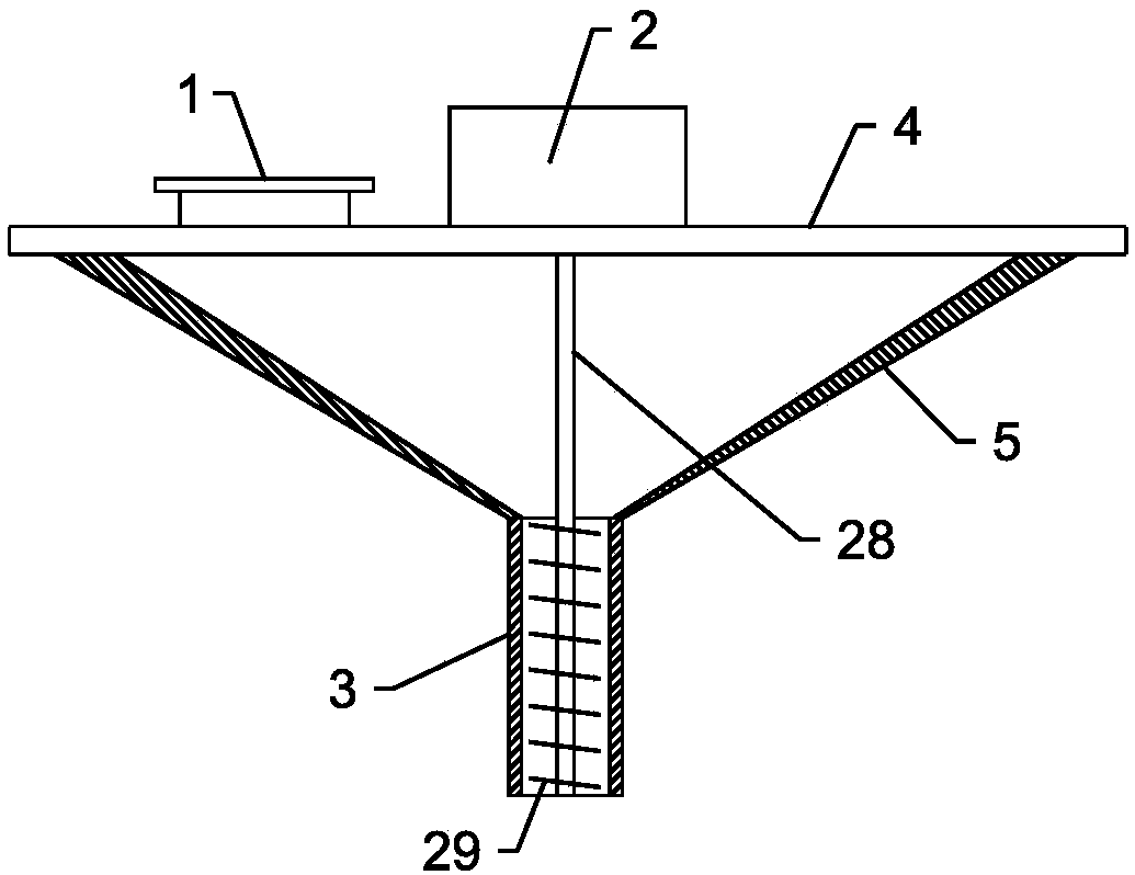 Separation-slot rotary peanut baking device