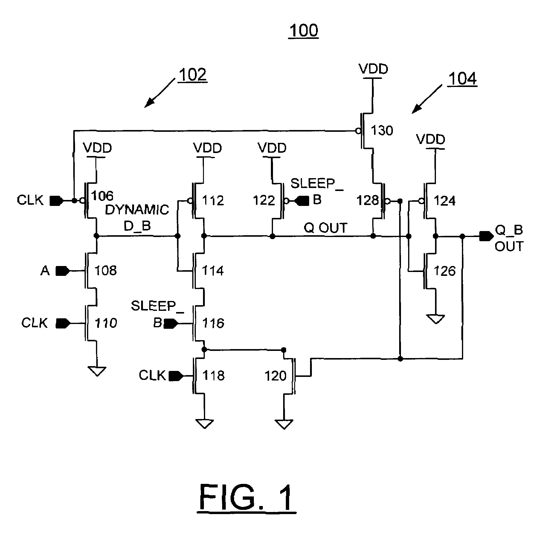 Method and apparatus for implementing subthreshold leakage reduction in LSDL