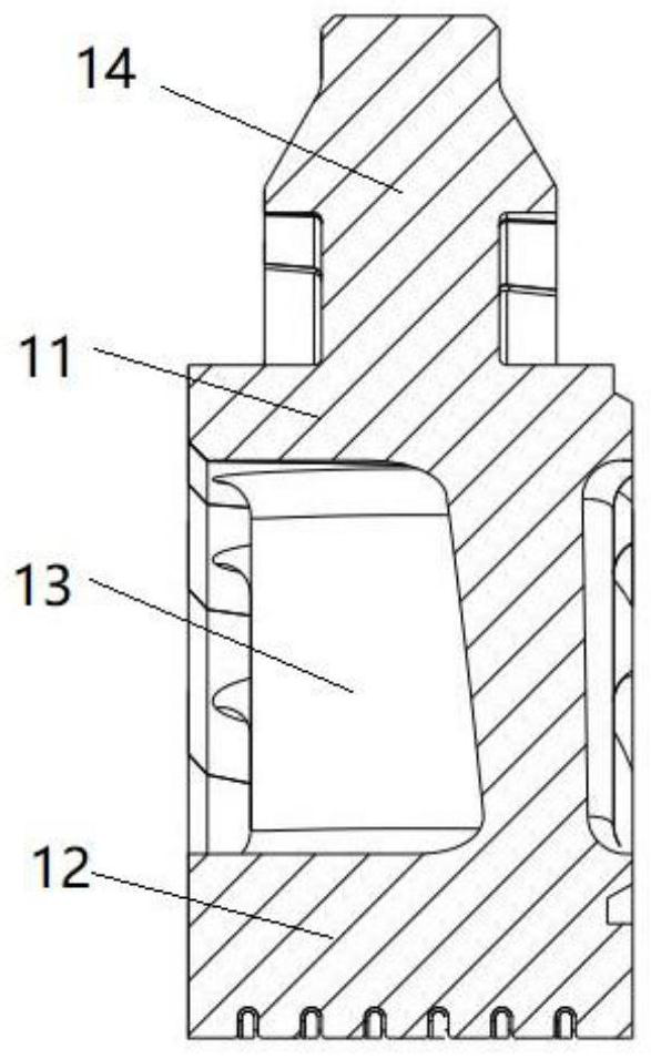 An impulse steam turbine equipped with assembled baffles