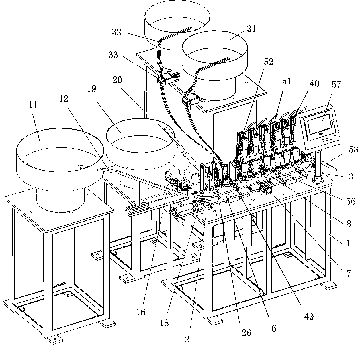 Automatic screw driving machine for wiring terminal