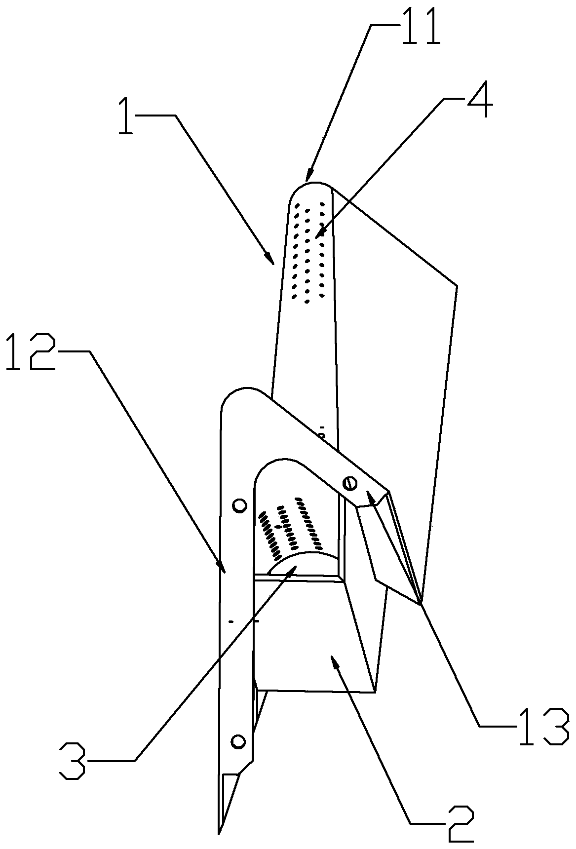 Novel noise reduction worm tongue structure for centrifugation