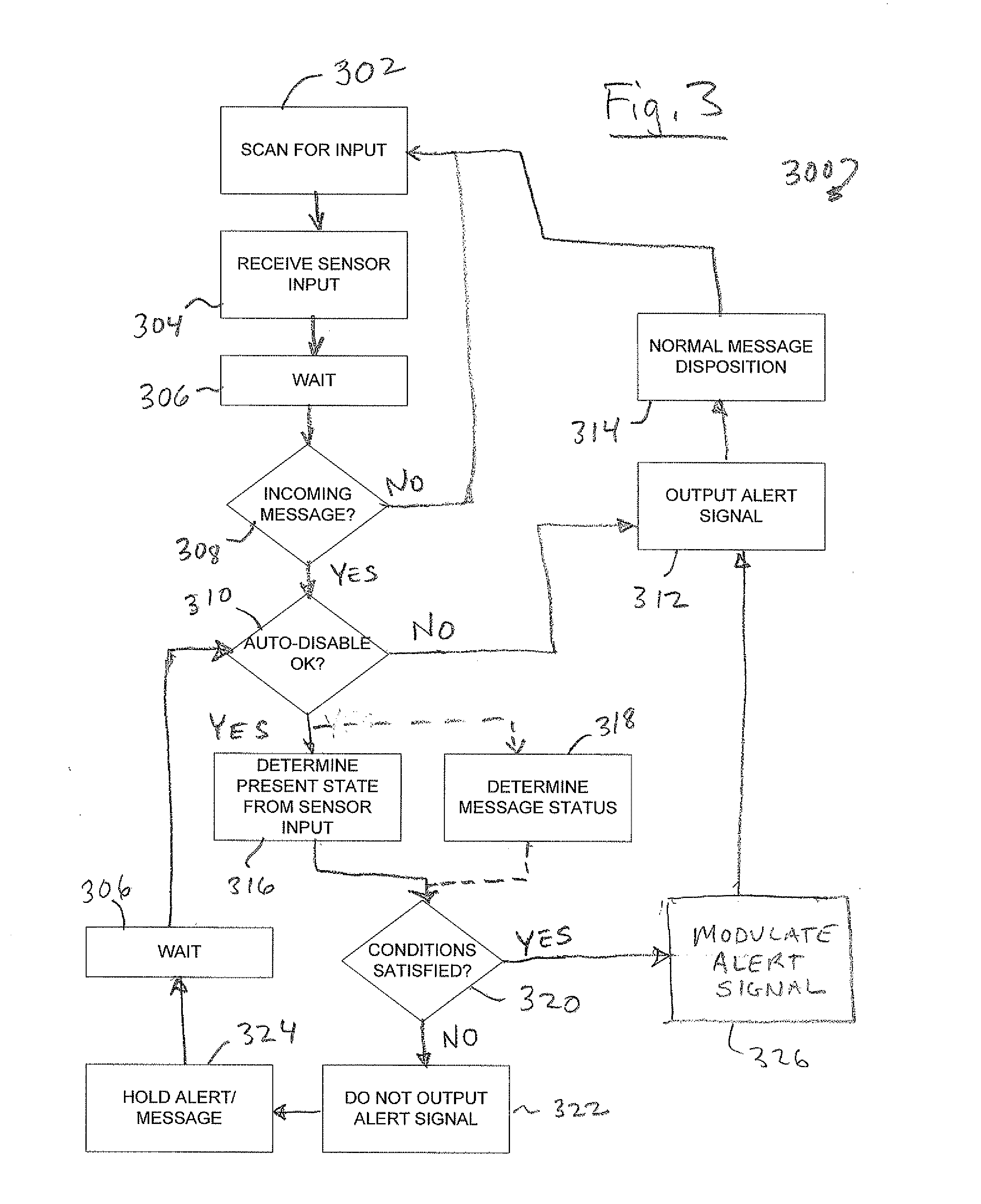 Alert signal control using receiver velocity