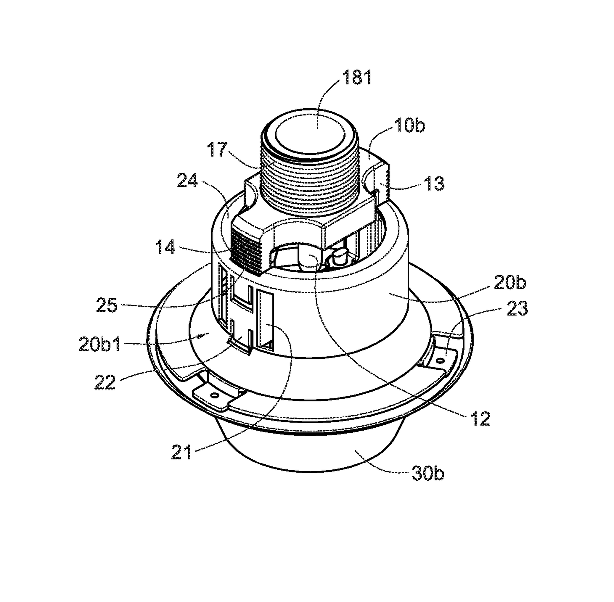 Concealed sprinkler head cover adjusting device