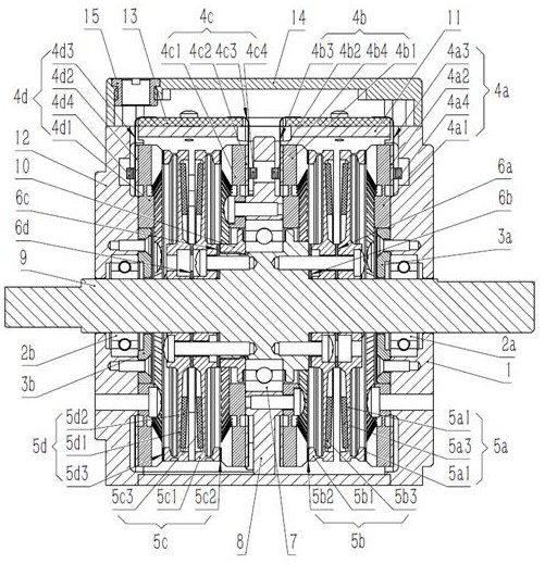 Four-stator-rotor series ultrasonic motor