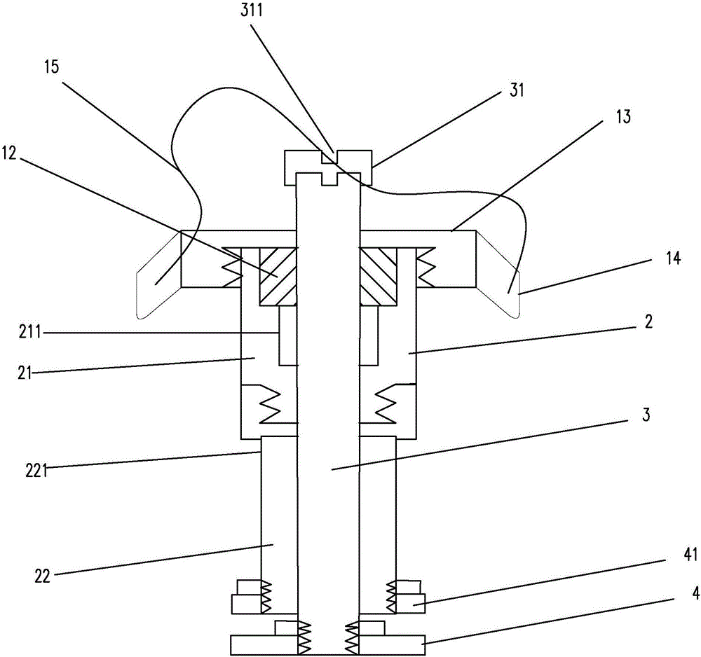 Intra-bone distraction osteogenesis device and method applied to dental implant