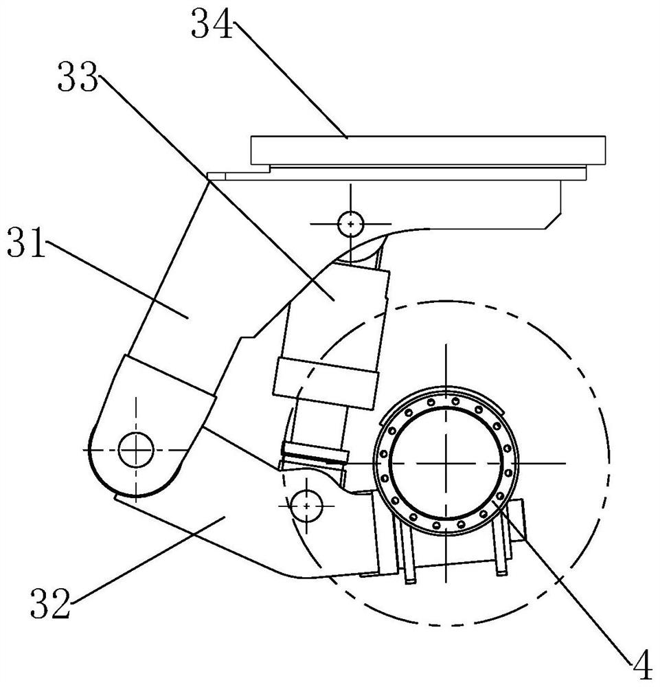 Electrically-driven axle device and electrically-driven transport vehicle