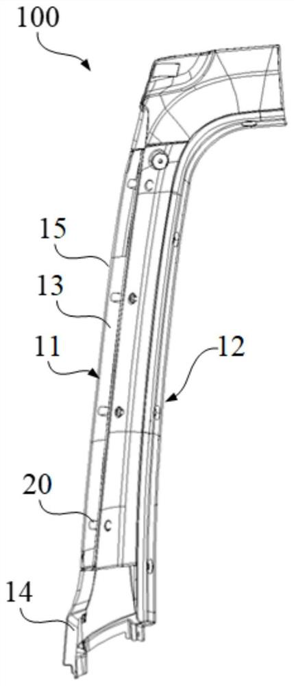 A-pillar exterior trimming panel and a vehicle