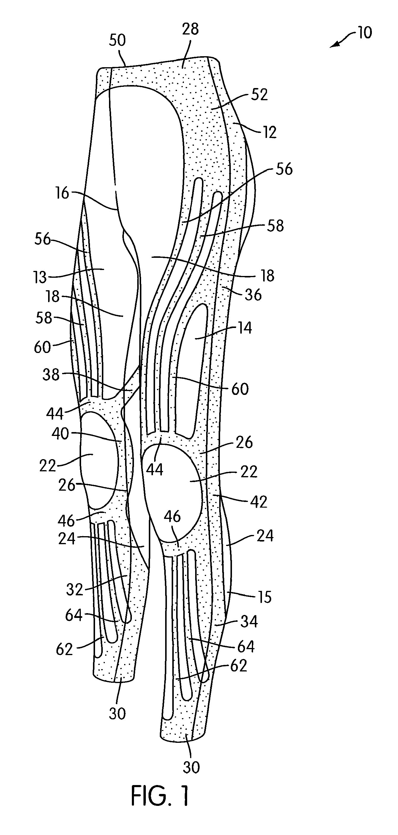 Garment with enhanced knee support