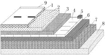 Road surface paving construction method using graphene heating film