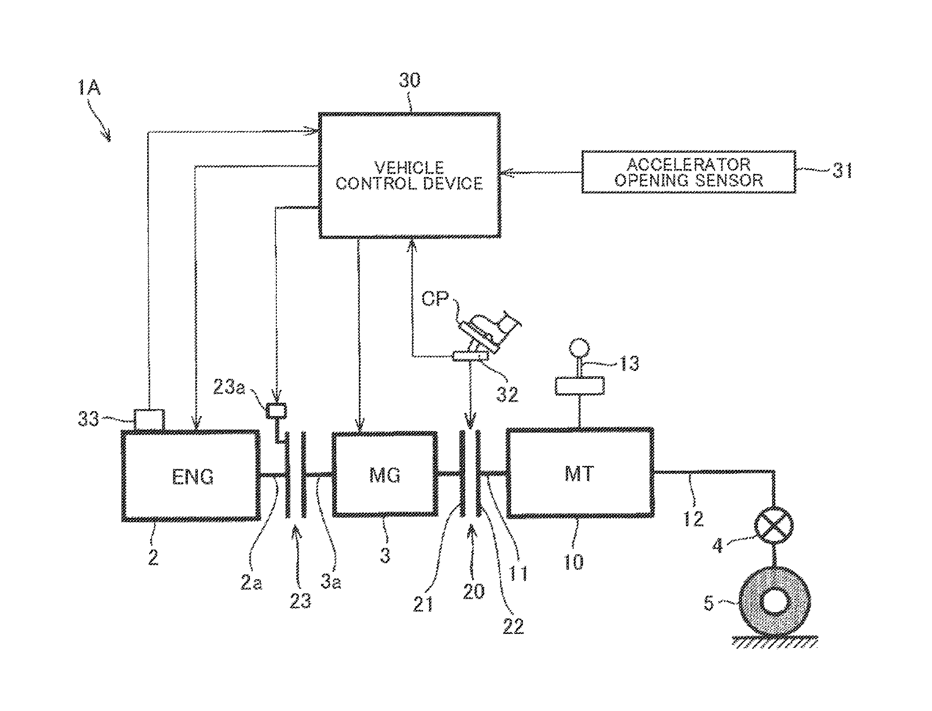 Hybrid vehicle control device