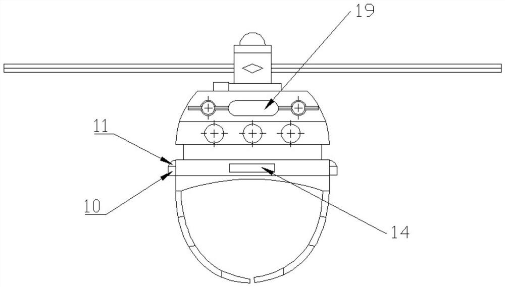 A vibrating pine cone picker