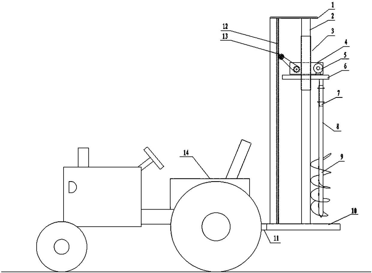 Movable vertical-lifting ice drilling device and method