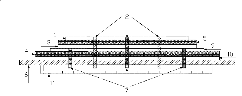 Multifrequency patch antenna device