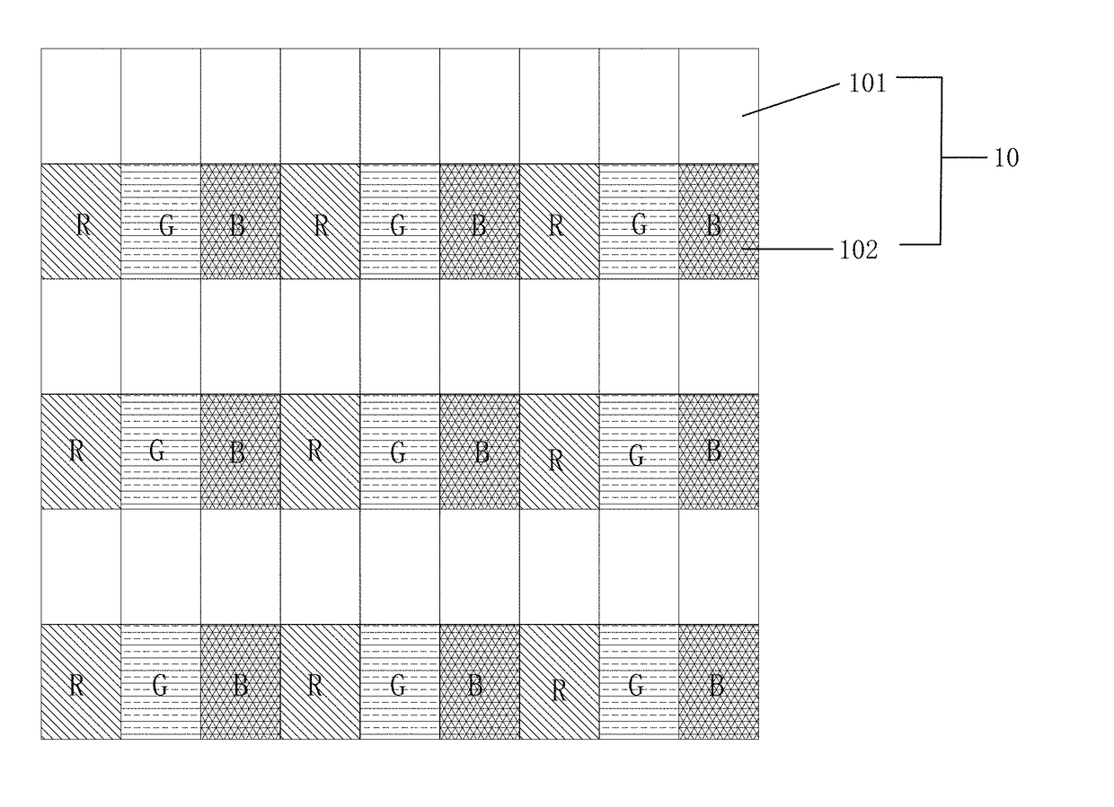 Display Panel Having Perspective Function and Array Substrate