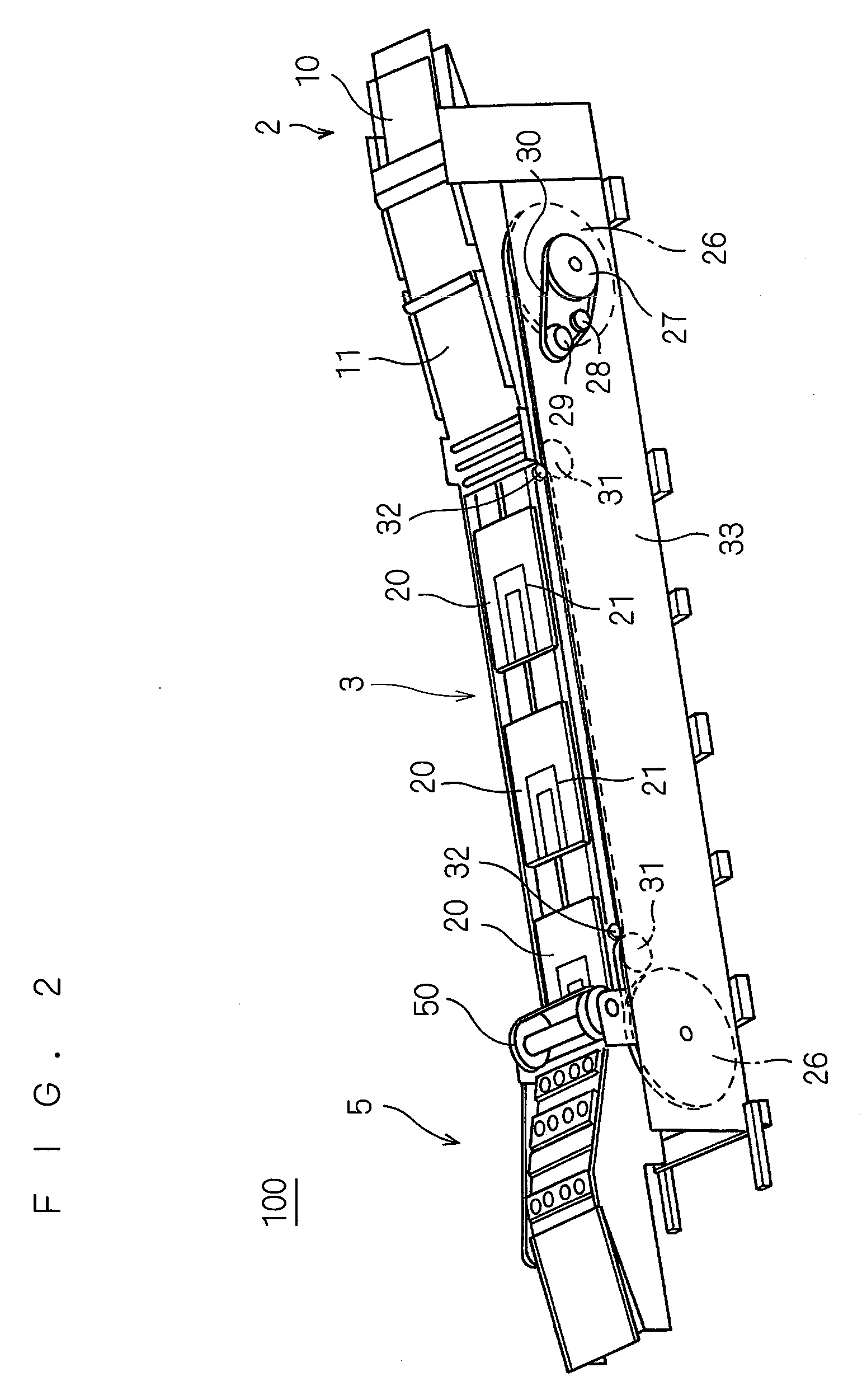 Recording medium transport device in image recording apparatus