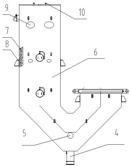 Organic chemical engineering finish distillation residue incineration treatment system