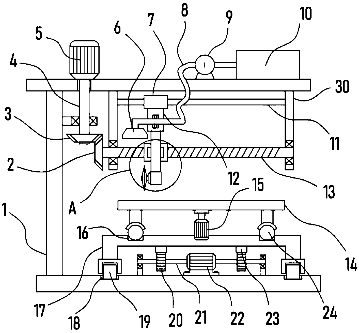 Cutting equipment for rubber product production