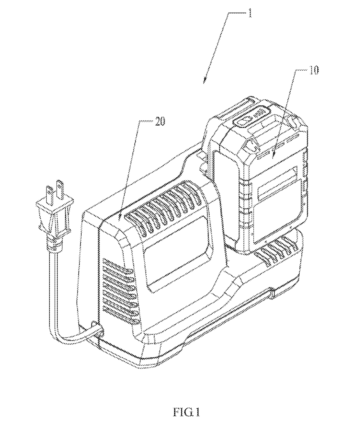 Charger, charging system and power tool with battery pack