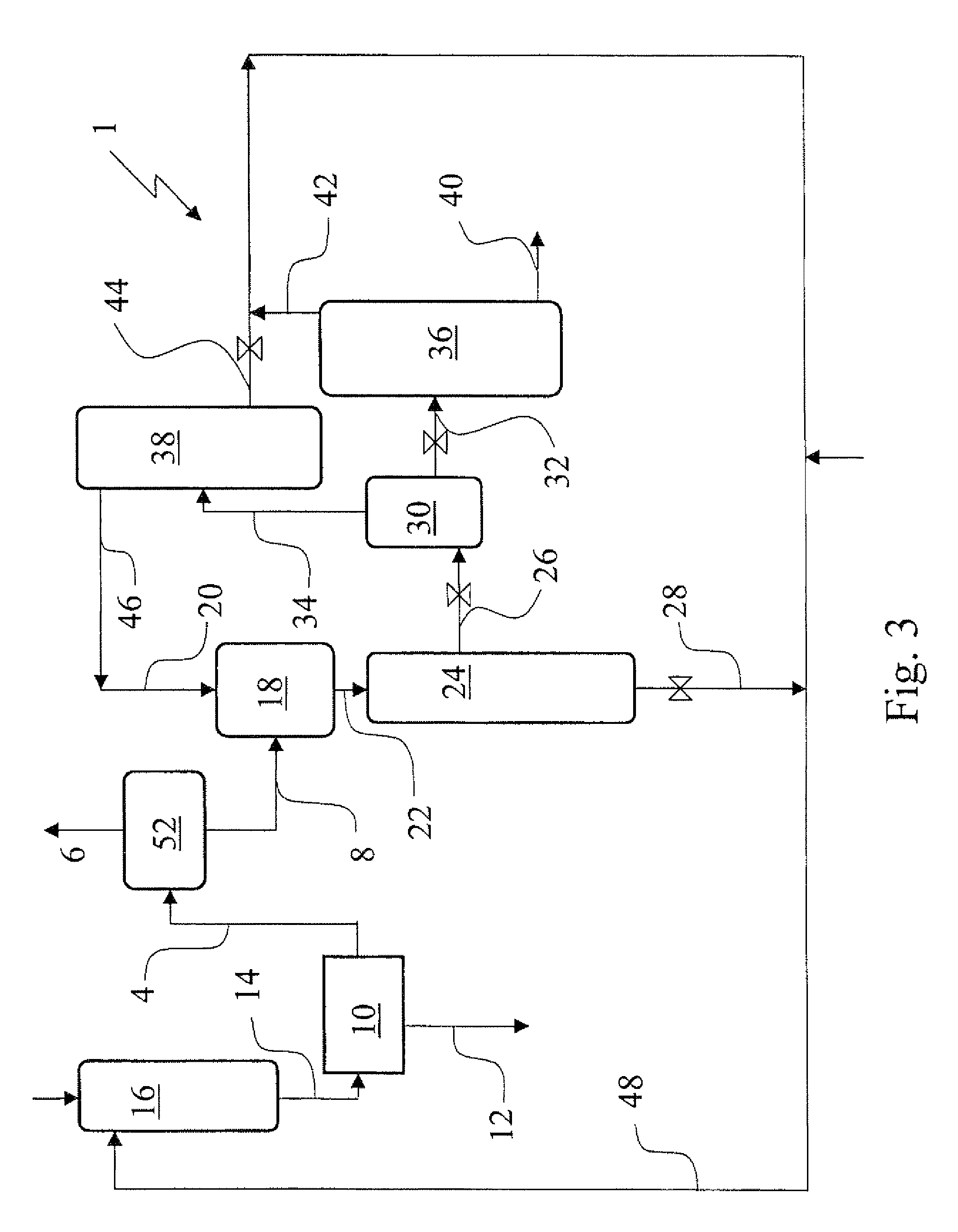 Process for isolation of an organic amine