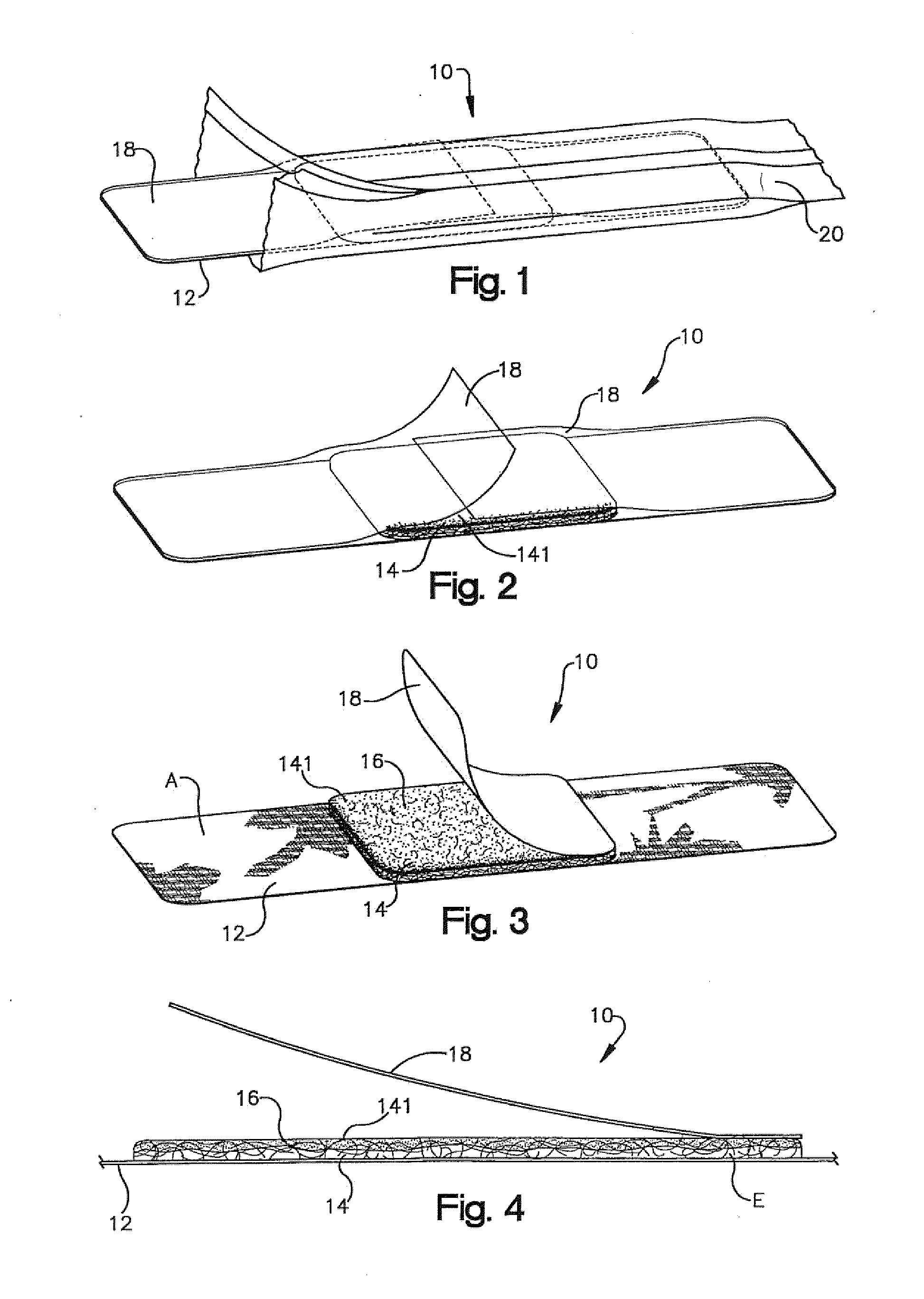 Bandage and method for vital bleaching of skin