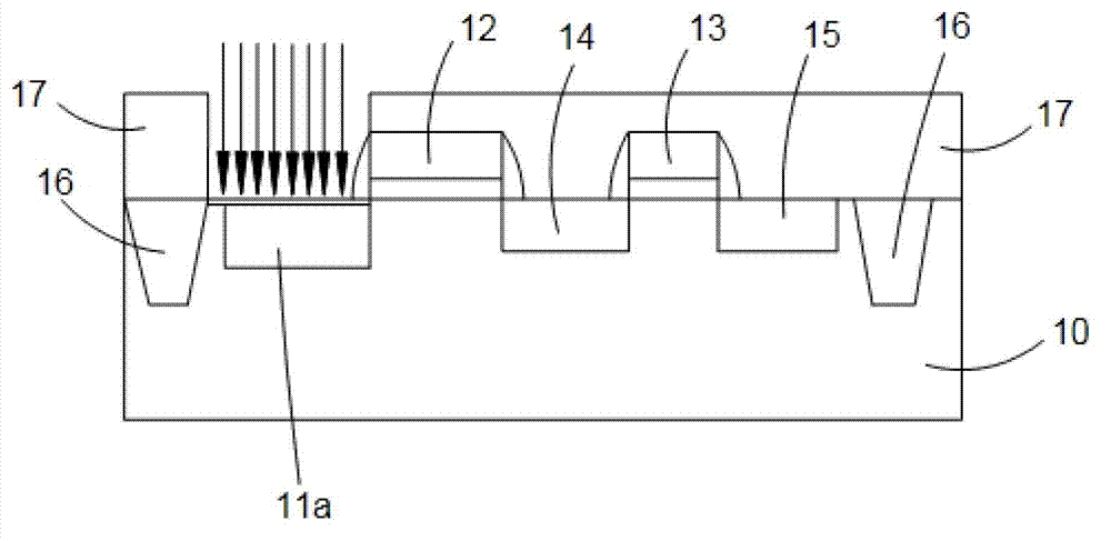 Complementary Metal-Oxide-Semiconductor Transistor (CMOS) image sensor and production method thereof