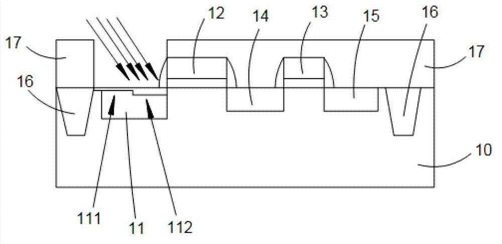 Complementary Metal-Oxide-Semiconductor Transistor (CMOS) image sensor and production method thereof