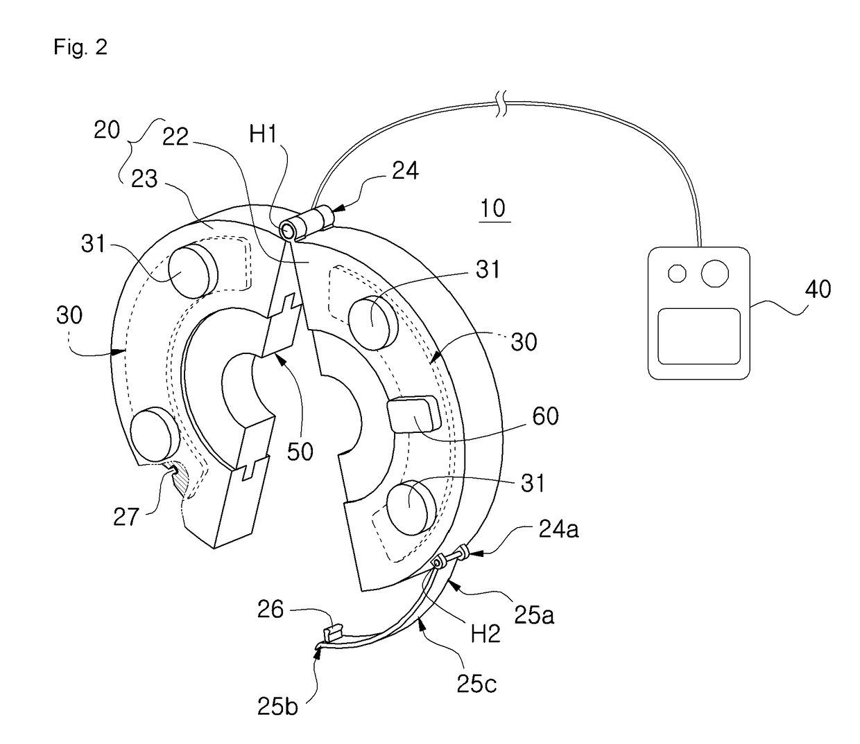 Medical wound healing accelerator and osteomyelitis treatment device