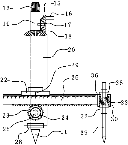 Fixed shaft compass