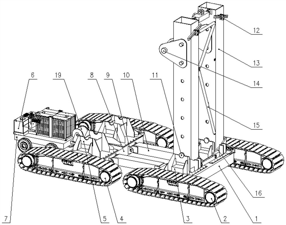 Follow-up turnover equipment for hoisting equipment and follow-up turnover hoisting method