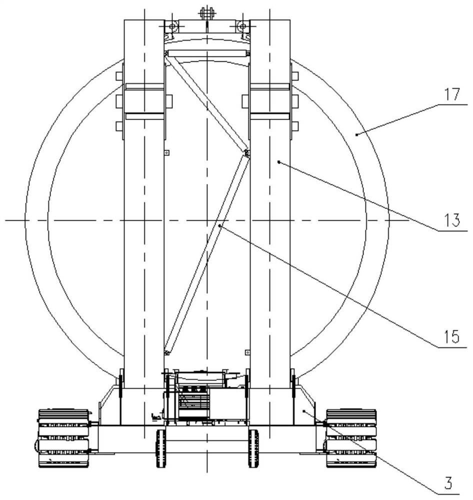 Follow-up turnover equipment for hoisting equipment and follow-up turnover hoisting method