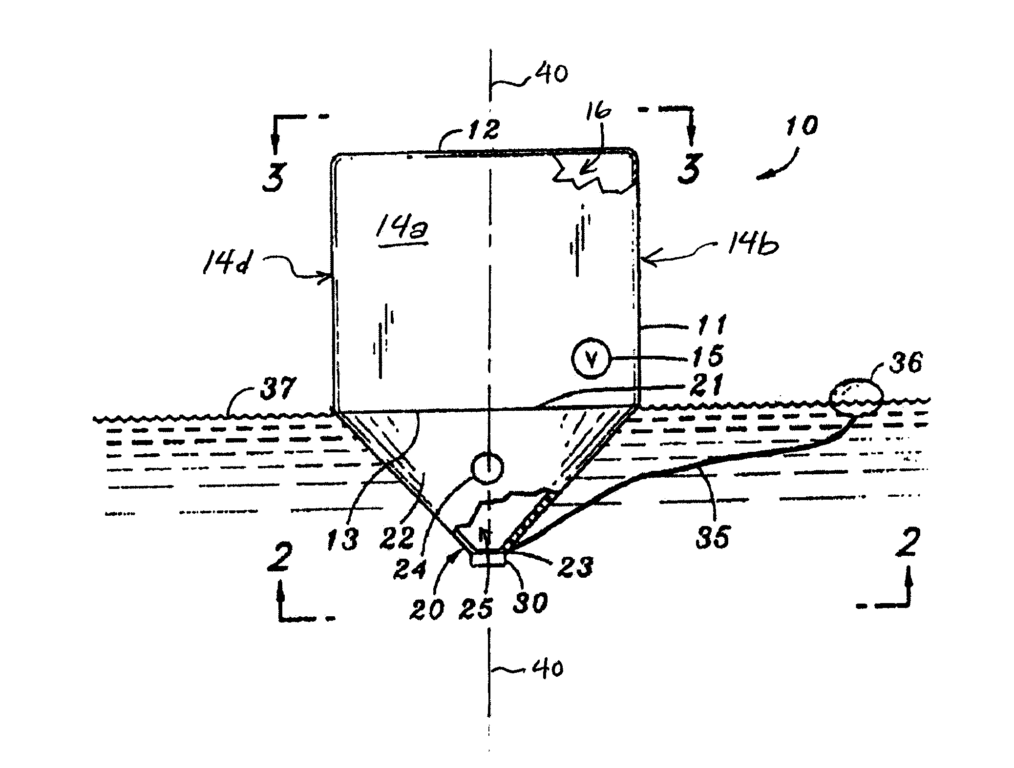 Buoyant target with laser reflectivity