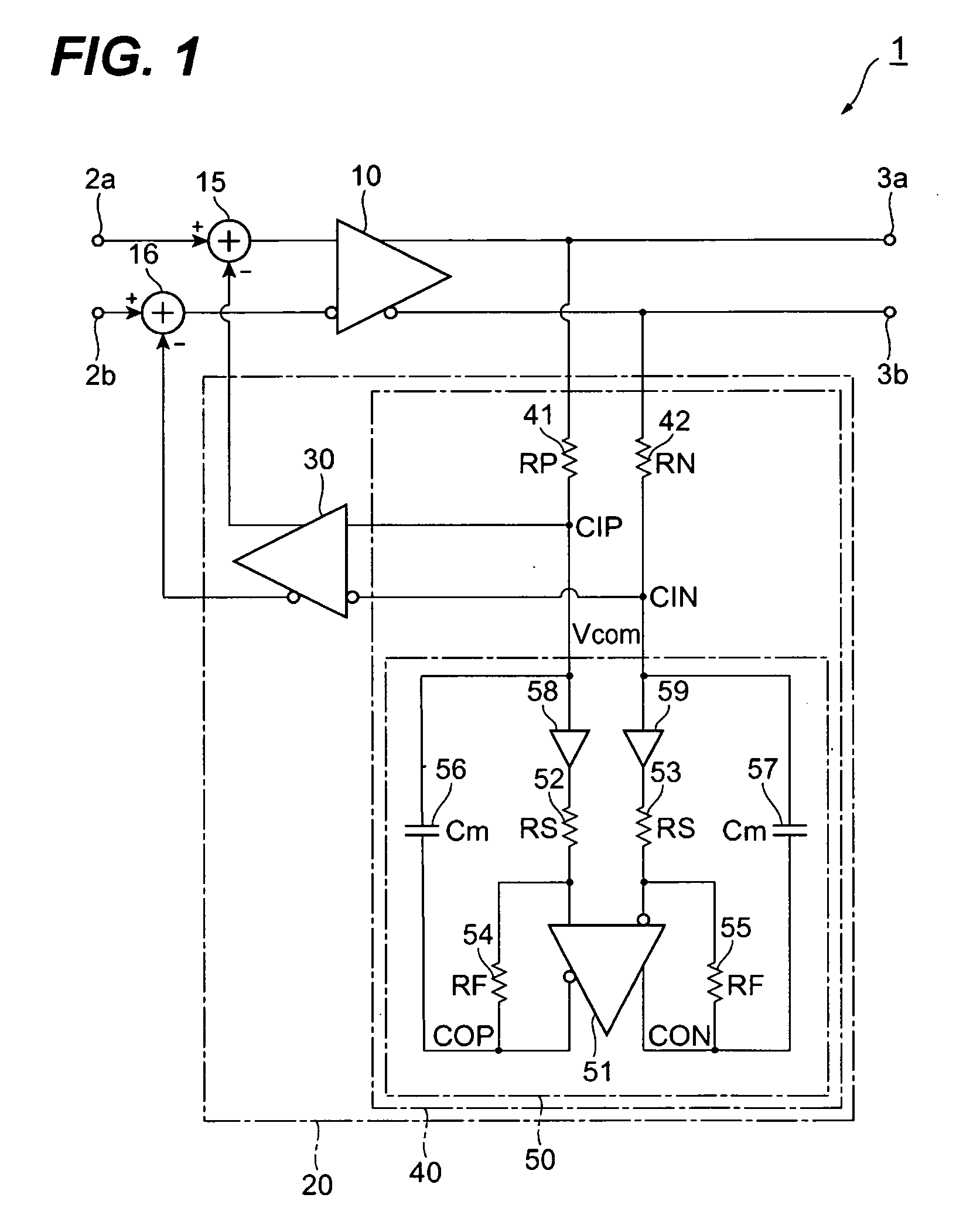 Differential circuit providing a function to cancel input offset voltage