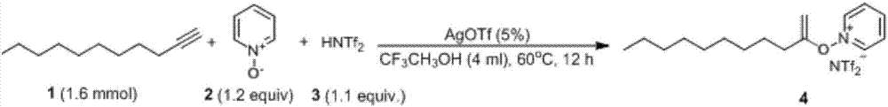 Preparation method and applications of a class of electrophilic enol salts