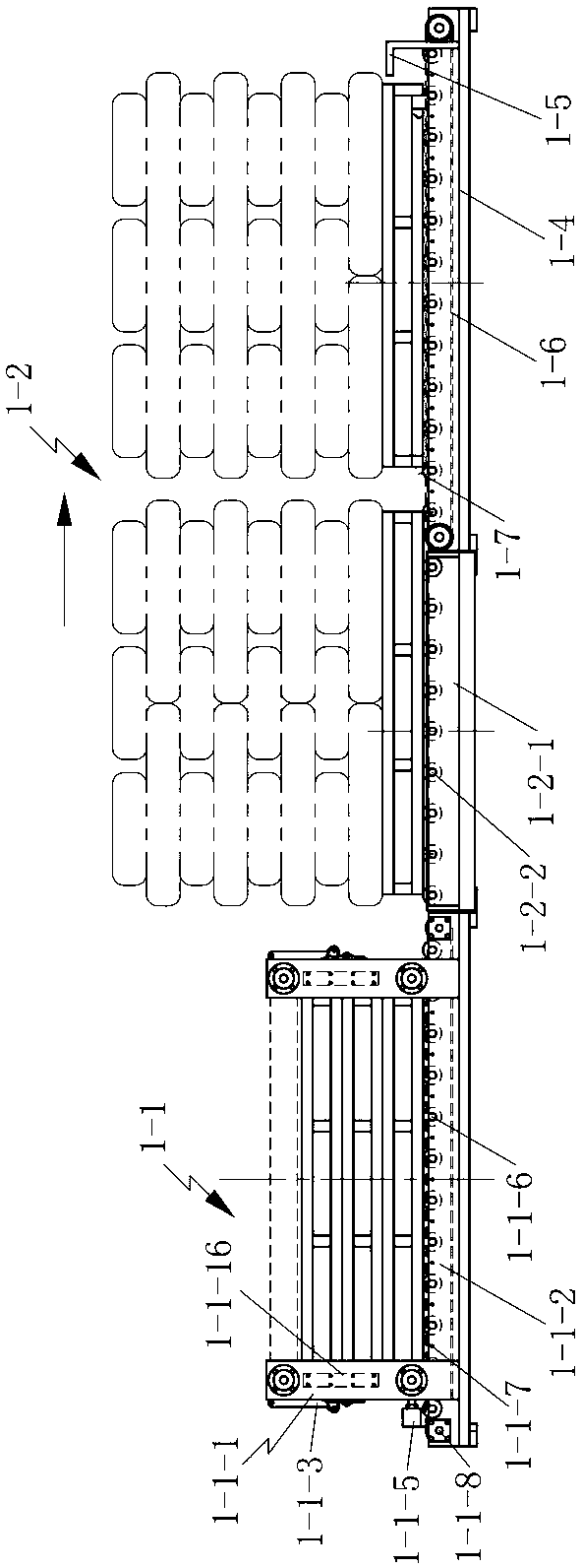 Stacking transmission system