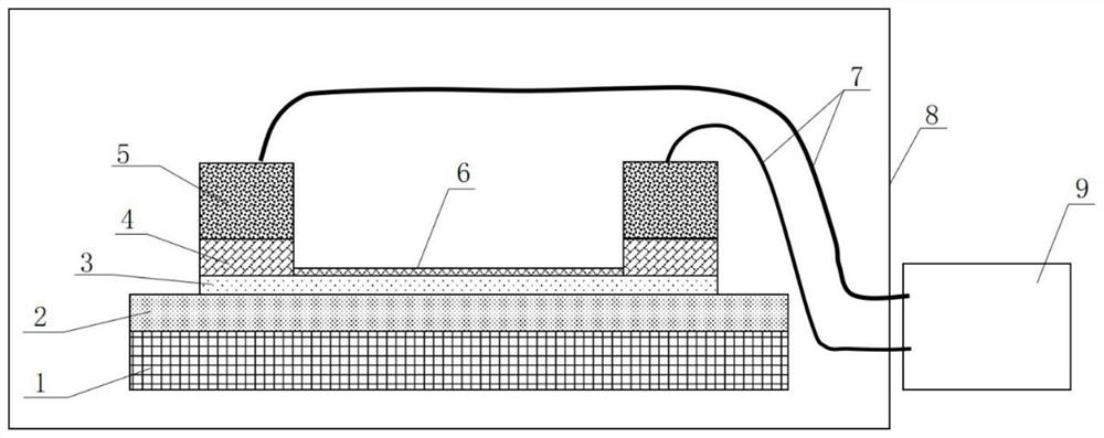 Volatile organic pollutant detector and preparation method thereof