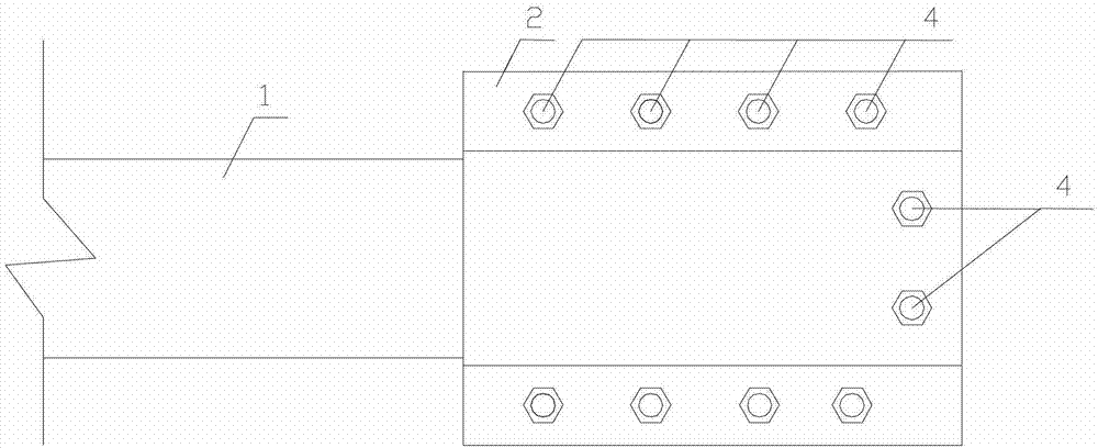 Gluing composite connection joint and gluing composite connection method for FRP (fiber reinforced polymer) section and barbed plates