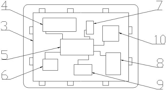 Multi-rotor unmanned aerial vehicle lost-connection falling searching and positioning device