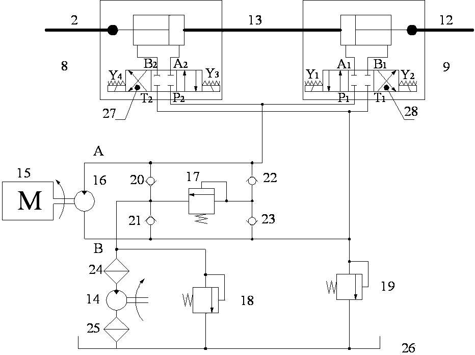 Hydraulic toe-in value adjusting mechanism for steering wheels