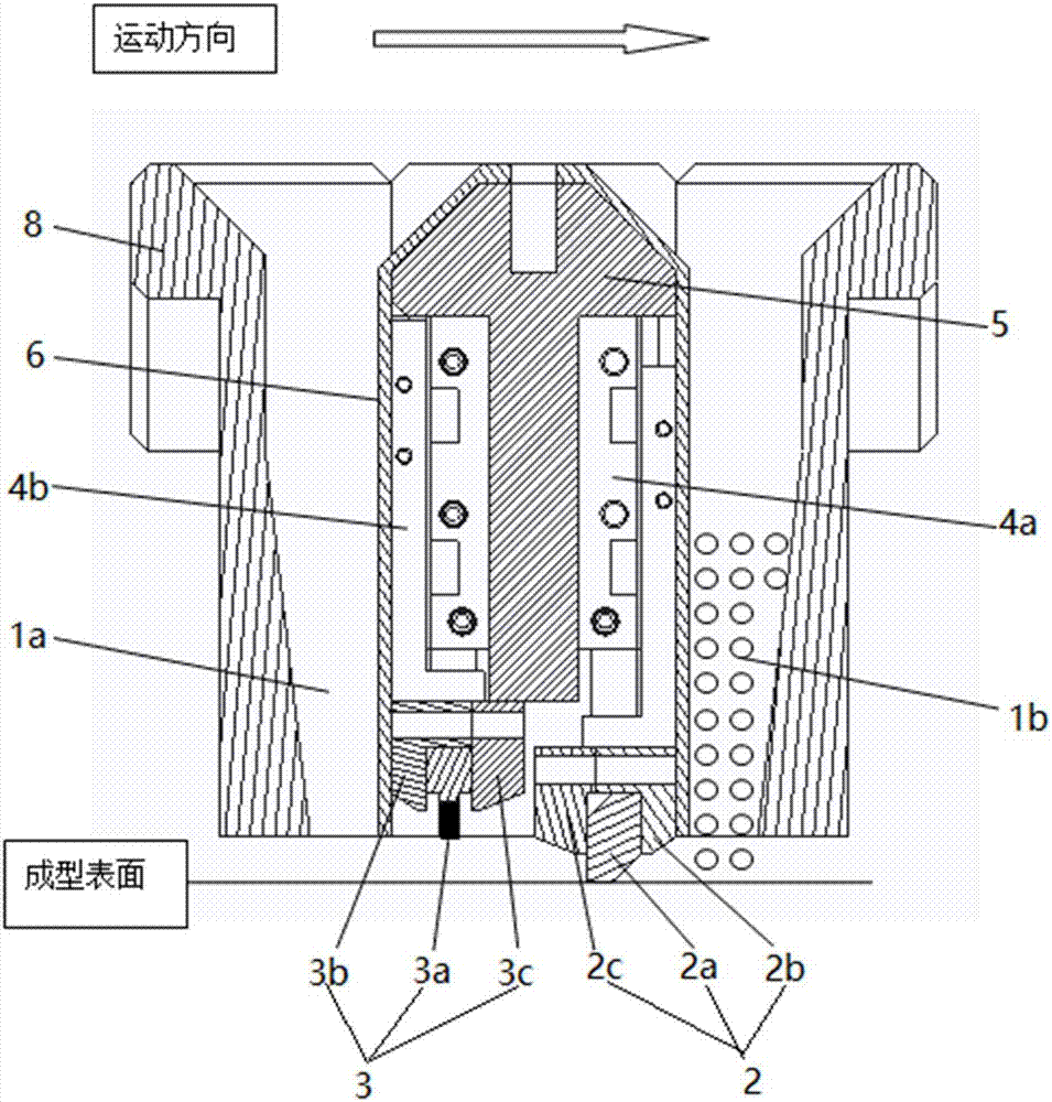 Dual-material powder laying device of additive manufacturing laser forming device