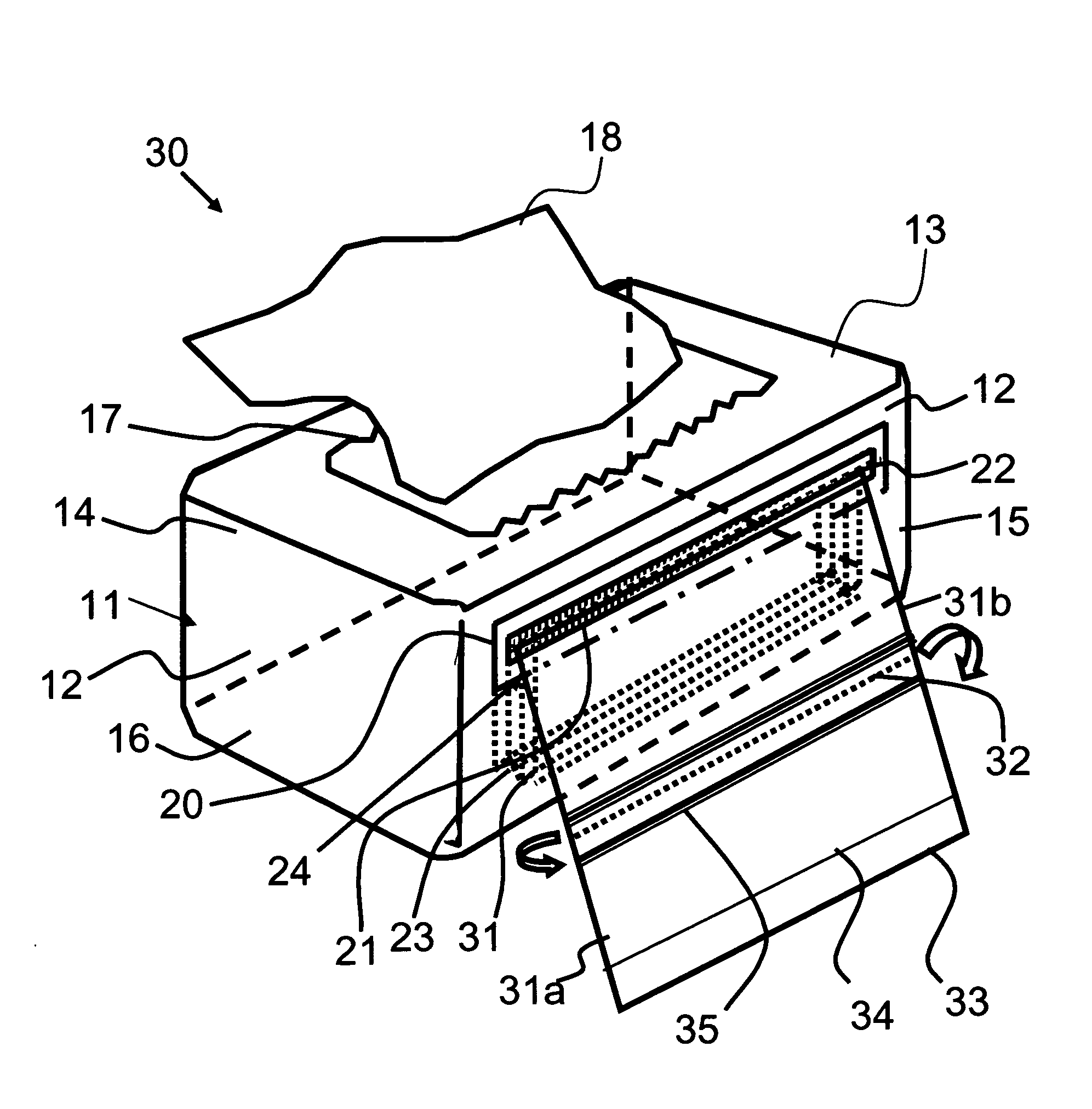 System for dispensing and sanitizing disposed tissues