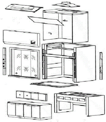 Standing and sitting dual-purpose fume hood