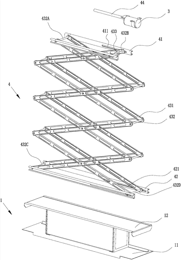 Filter core replacement device for ceiling type new fan and ceiling type new fan