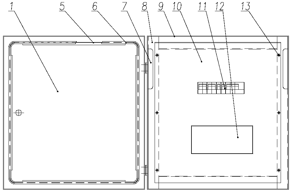 Low-voltage distribution box with information security function