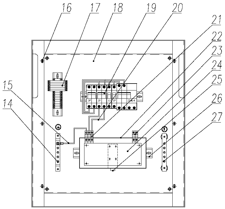 Low-voltage distribution box with information security function