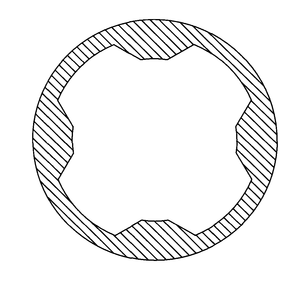 Inner-complex cooling pipe and method for producing the same