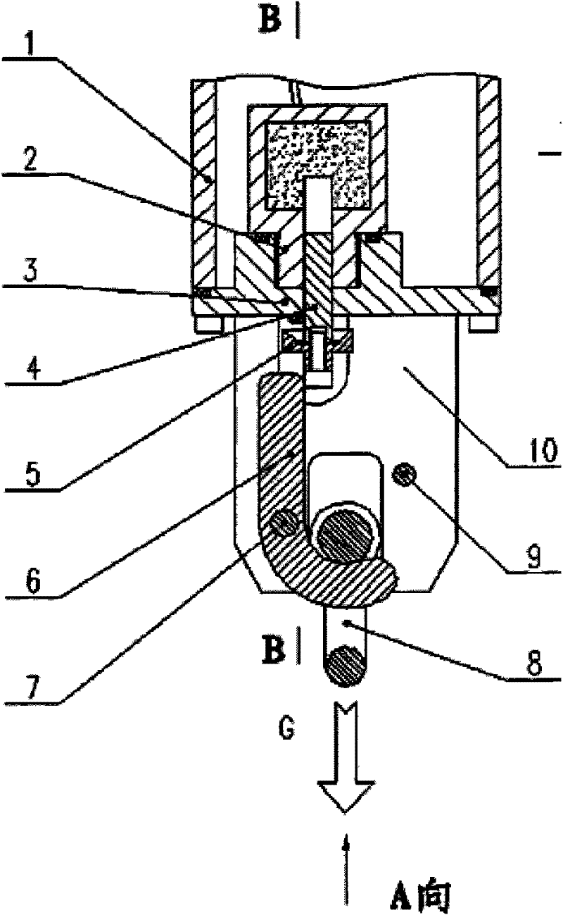 Acoustic releaser actuating mechanism capable of cutting cable