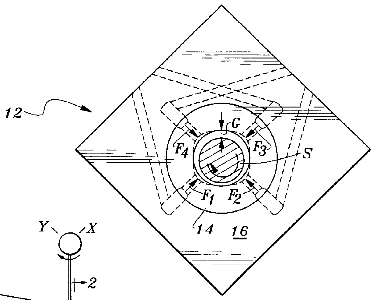 Fluid flow and control system for a hydrostatic bearing supporting rotating equipment: method and apparatus