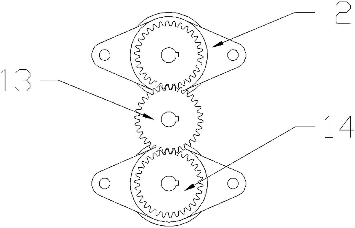 Spiral rubber band position adjusting device